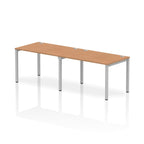Office furniture impulse-single-row-2-person-bench-desk Dynamic  Oak Desk Colour 240 Wide