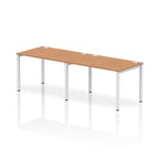 Office furniture impulse-single-row-2-person-bench-desk Dynamic  Oak Desk Colour 240 Wide