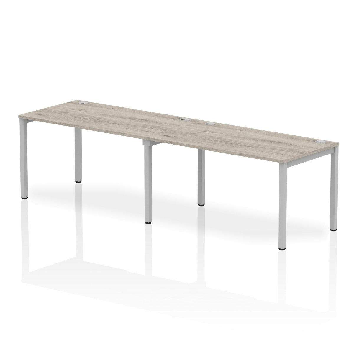 Office furniture impulse-single-row-2-person-bench-desk Dynamic  Grey Oak Desk Colour 280 Wide