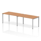 Office furniture impulse-single-row-2-person-bench-desk Dynamic  Oak Desk Colour 280 Wide