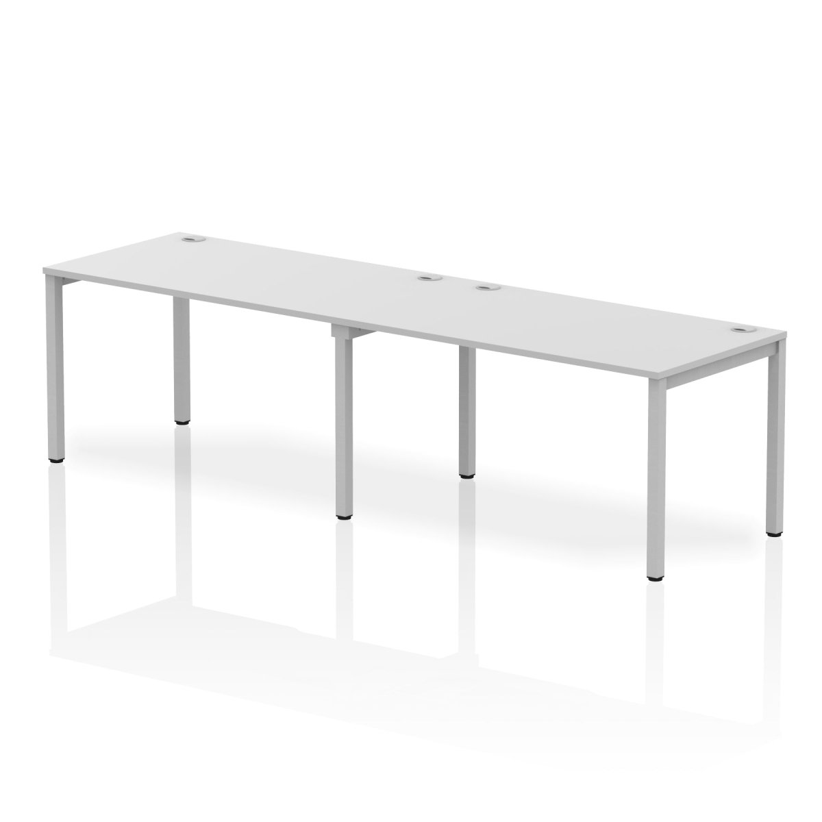 Office furniture impulse-single-row-2-person-bench-desk Dynamic  White Desk Colour 280 Wide