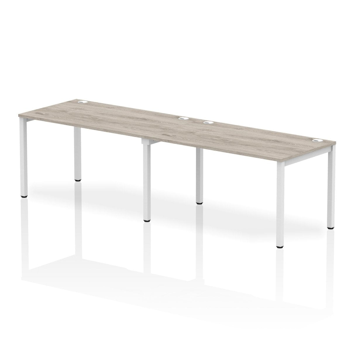 Office furniture impulse-single-row-2-person-bench-desk Dynamic  Grey Oak Desk Colour 280 Wide