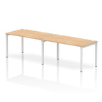 Office furniture impulse-single-row-2-person-bench-desk Dynamic  Maple Desk Colour 280 Wide