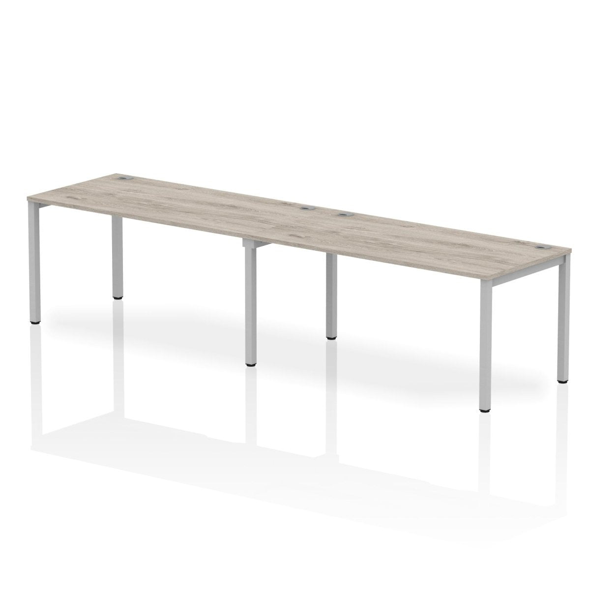Office furniture impulse-single-row-2-person-bench-desk Dynamic  Grey Oak Desk Colour 320 Wide
