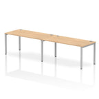 Office furniture impulse-single-row-2-person-bench-desk Dynamic  Maple Desk Colour 320 Wide