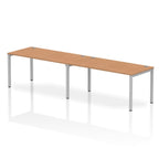 Office furniture impulse-single-row-2-person-bench-desk Dynamic  Oak Desk Colour 320 Wide
