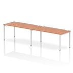 Office furniture impulse-single-row-2-person-bench-desk Dynamic  Beech Desk Colour 320 Wide