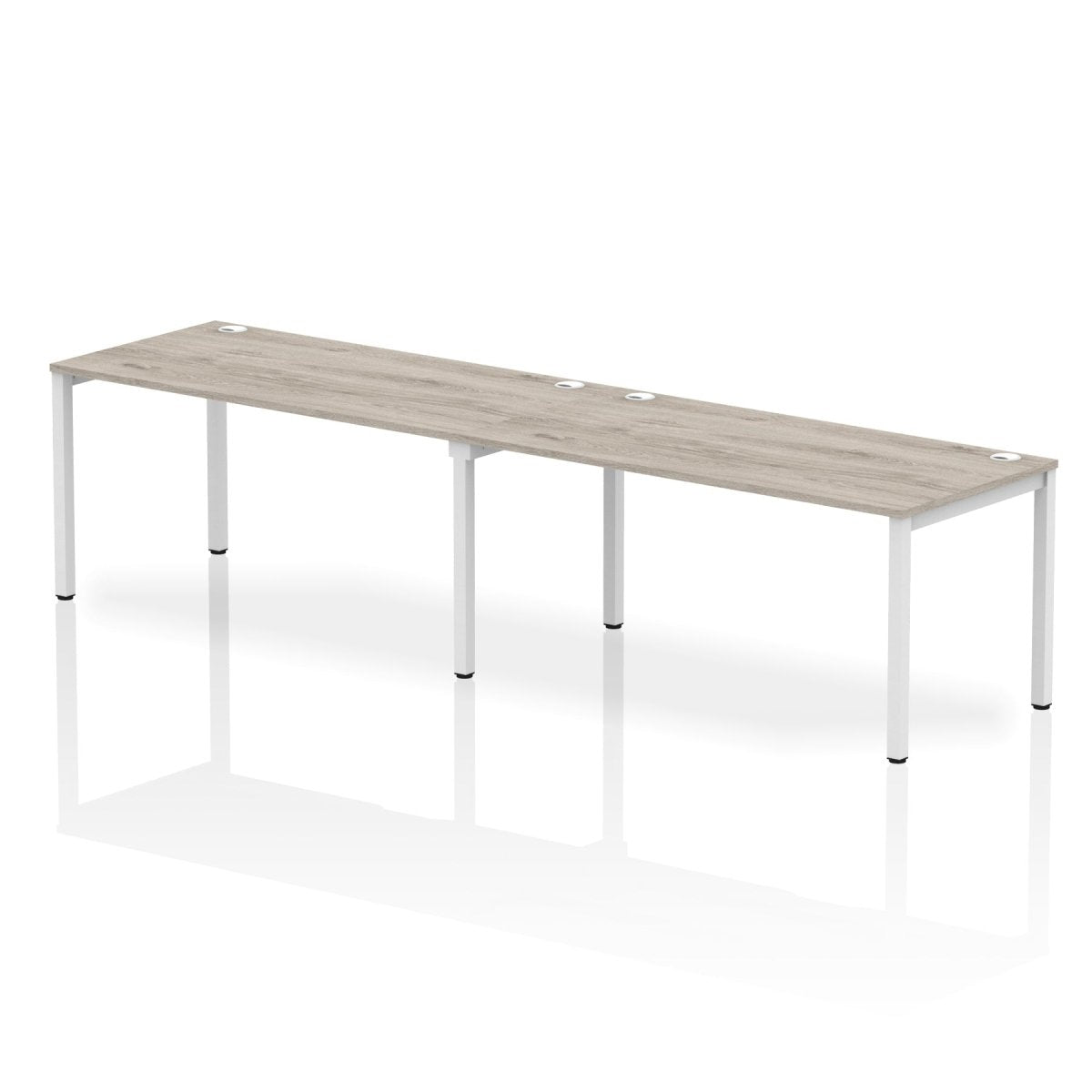 Office furniture impulse-single-row-2-person-bench-desk Dynamic  Grey Oak Desk Colour 320 Wide
