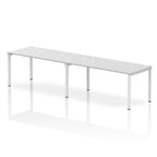 Office furniture impulse-single-row-2-person-bench-desk Dynamic  White Desk Colour 320 Wide
