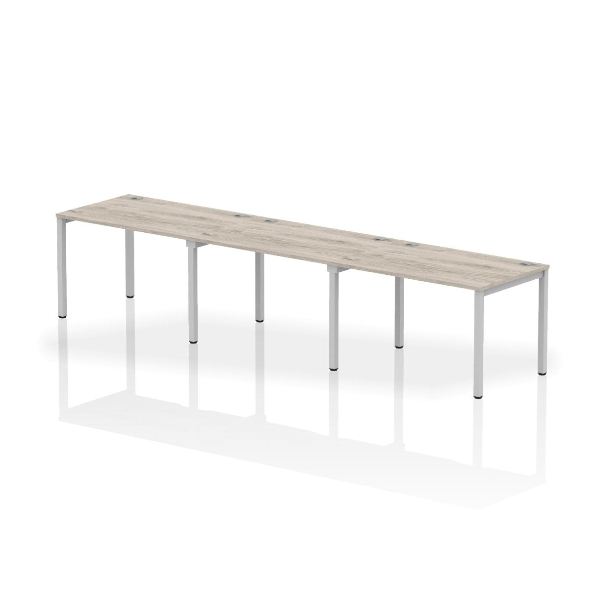 Office furniture impulse-single-row-3-person-bench-desk Dynamic  Grey Oak Desk Colour 360 Wide