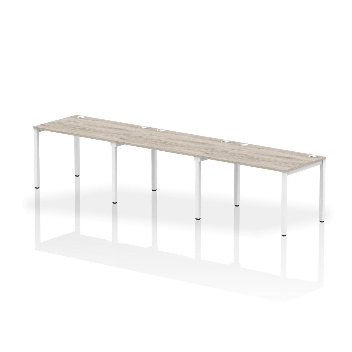 Office furniture impulse-single-row-3-person-bench-desk Dynamic  Grey Oak Desk Colour 360 Wide