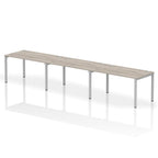 Office furniture impulse-single-row-3-person-bench-desk Dynamic  Grey Oak Desk Colour 420 Wide