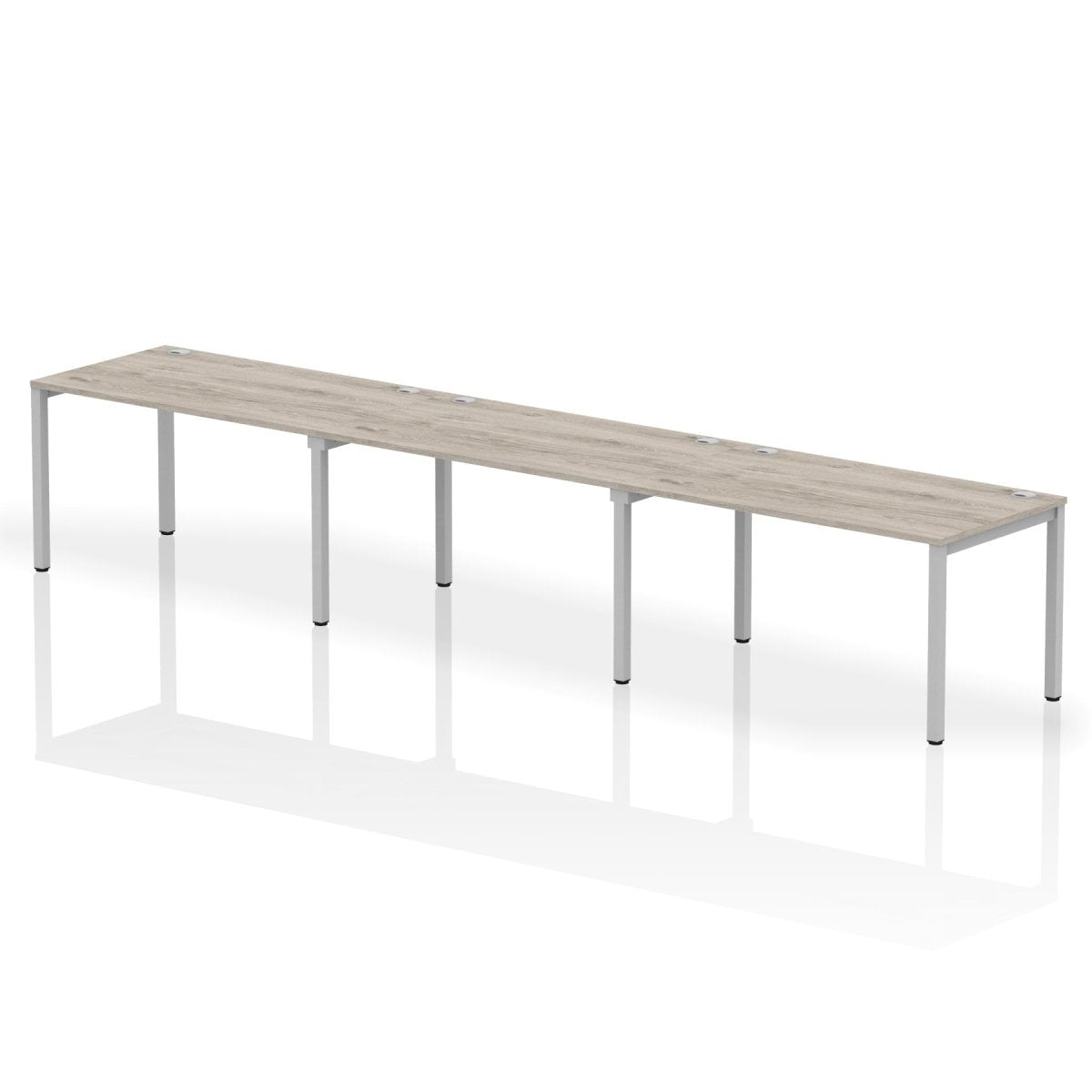 Office furniture impulse-single-row-3-person-bench-desk Dynamic  Grey Oak Desk Colour 420 Wide