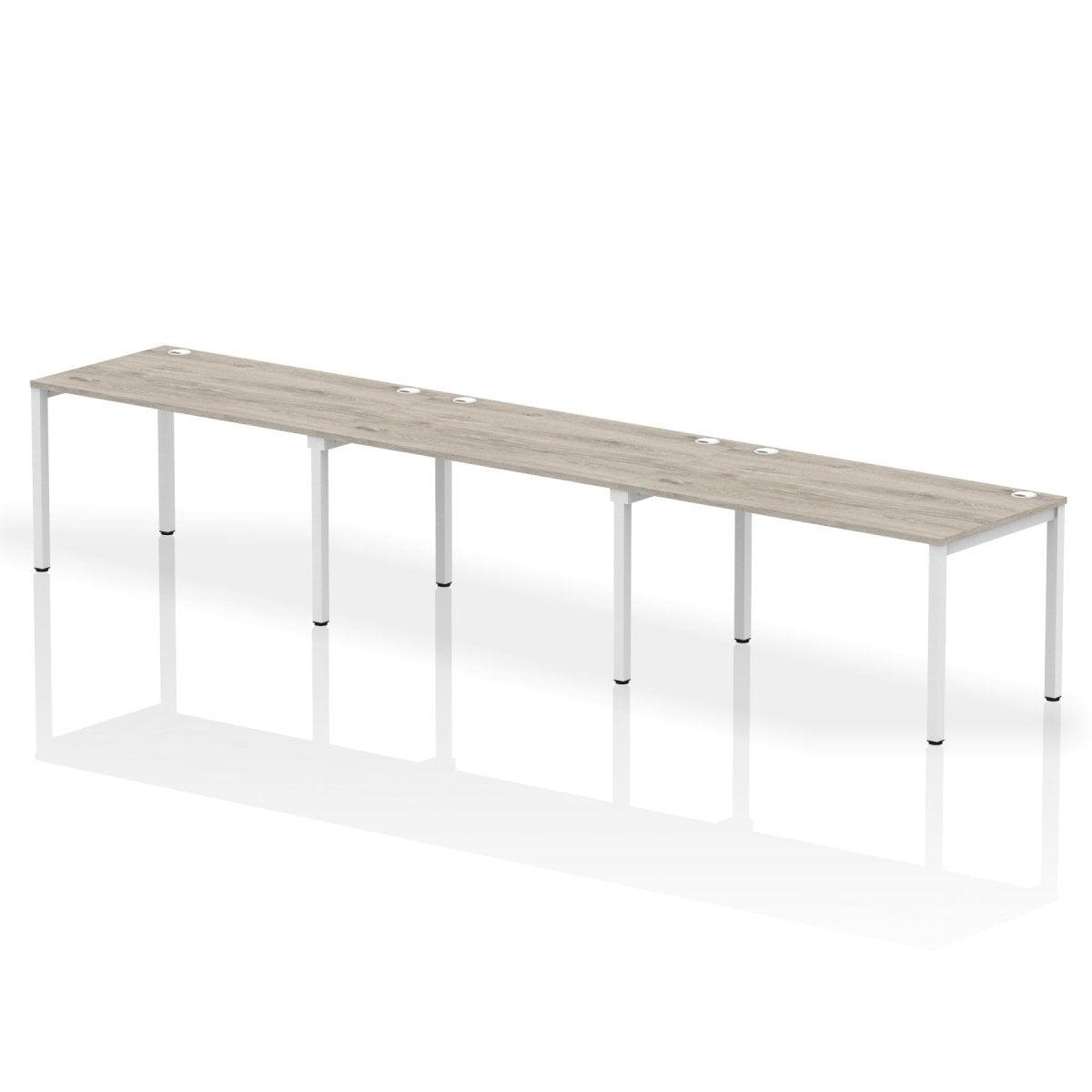 Office furniture impulse-single-row-3-person-bench-desk Dynamic  Grey Oak Desk Colour 420 Wide