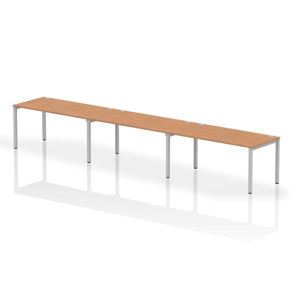 Office furniture impulse-single-row-3-person-bench-desk Dynamic  Oak Desk Colour 480 Wide