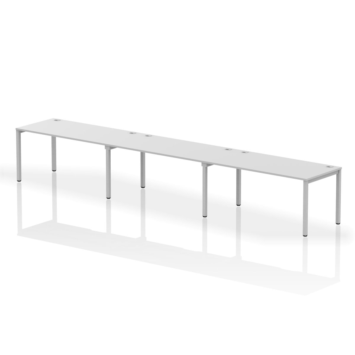 Office furniture impulse-single-row-3-person-bench-desk Dynamic  White Desk Colour 480 Wide