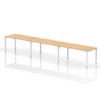 Office furniture impulse-single-row-3-person-bench-desk Dynamic  Maple Desk Colour 480 Wide