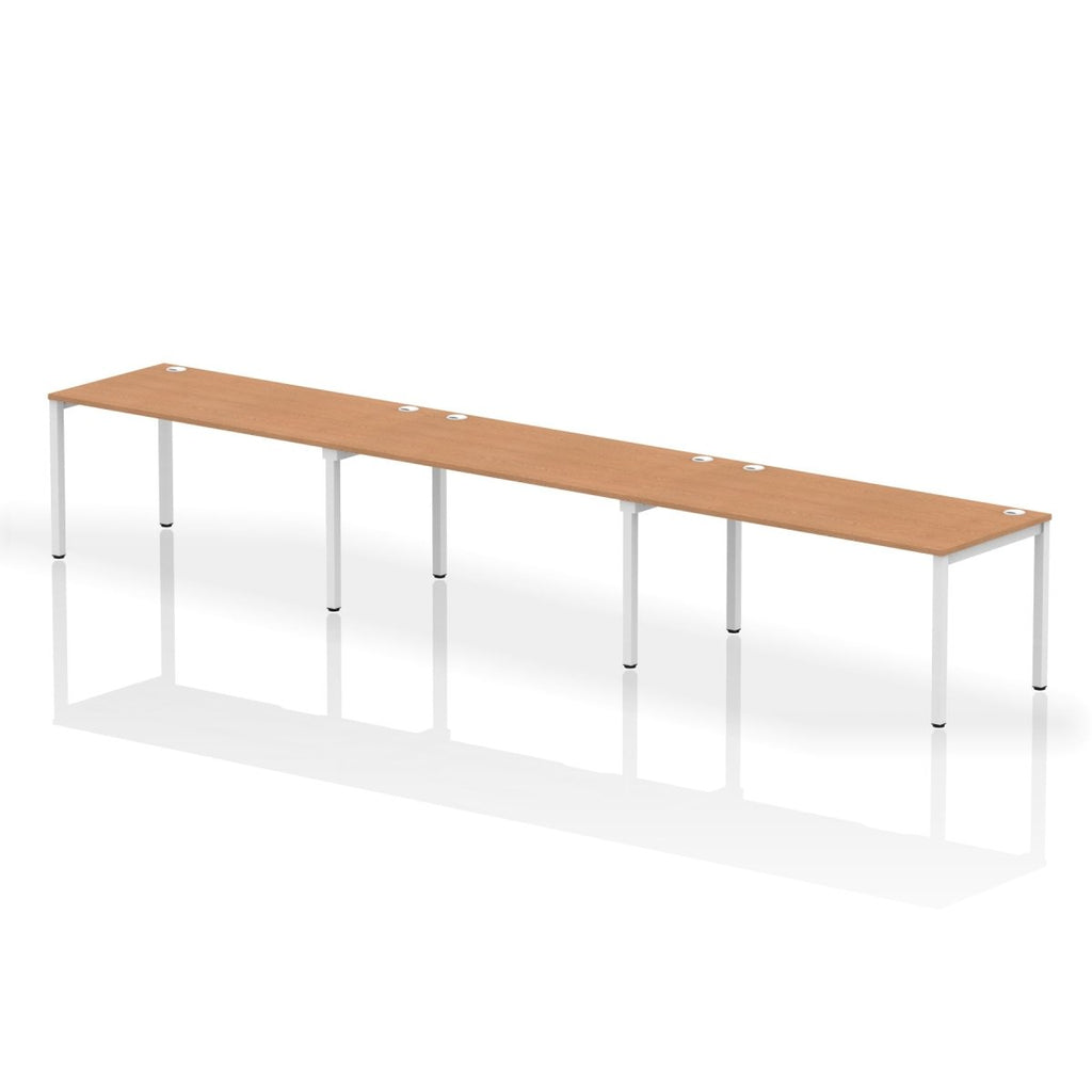 Office furniture impulse-single-row-3-person-bench-desk Dynamic  Oak Desk Colour 480 Wide
