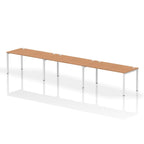 Office furniture impulse-single-row-3-person-bench-desk Dynamic  Oak Desk Colour 480 Wide