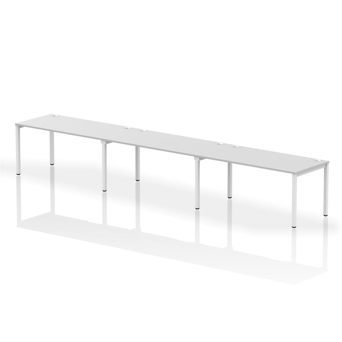 Office furniture impulse-single-row-3-person-bench-desk Dynamic  White Desk Colour 480 Wide