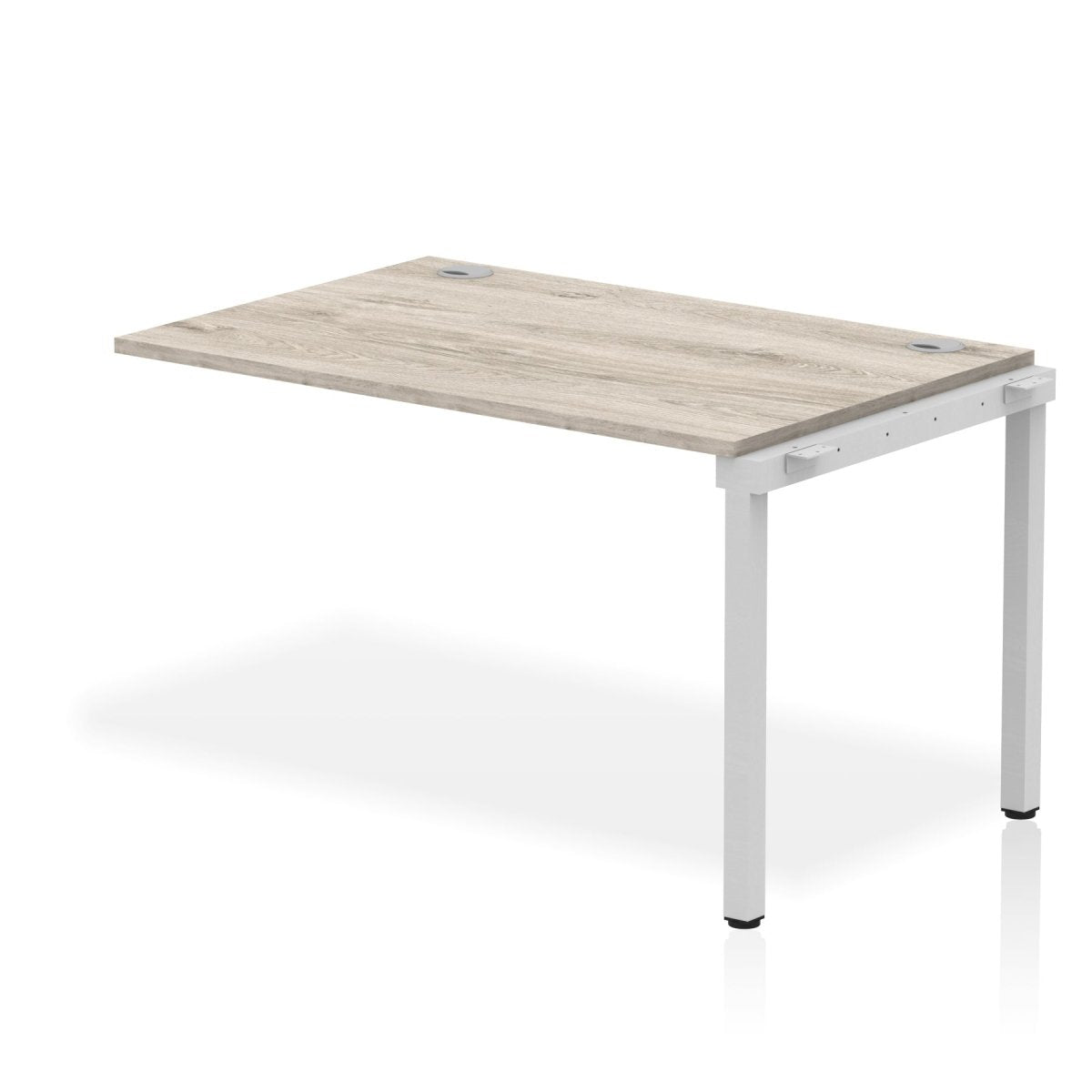 Office furniture impulse-single-row-bench-desk-ext-kit Dynamic  Grey Oak Desk Colour 120 Wide