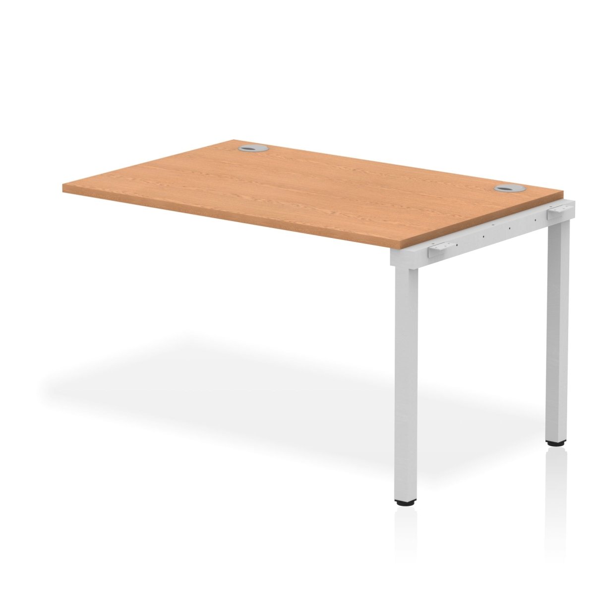 Office furniture impulse-single-row-bench-desk-ext-kit Dynamic  Oak Desk Colour 120 Wide