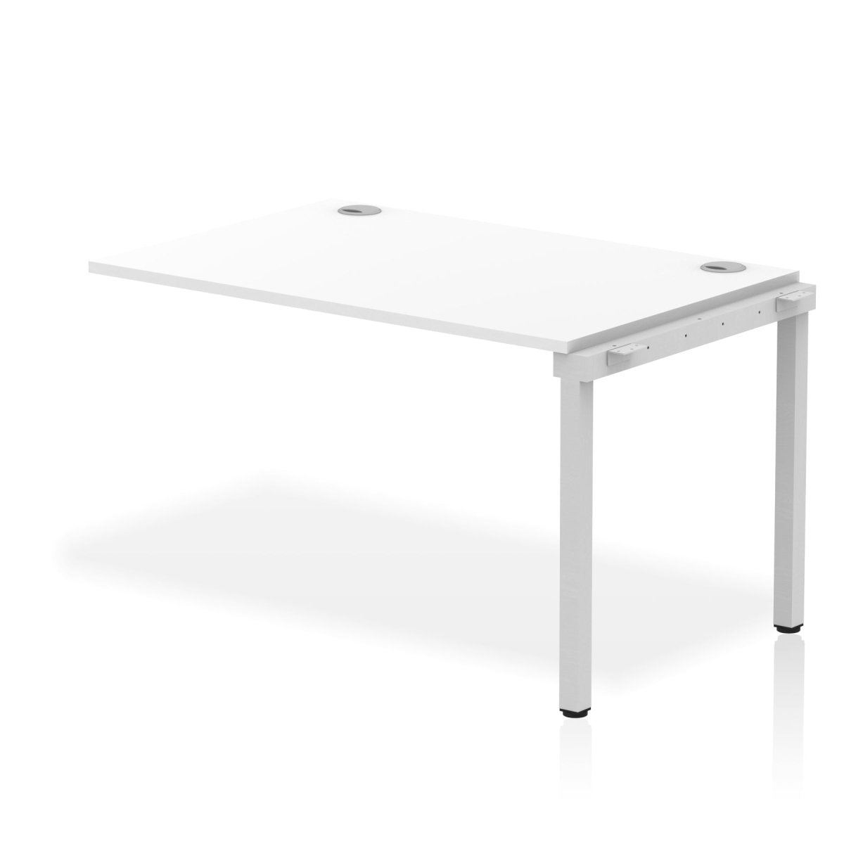 Office furniture impulse-single-row-bench-desk-ext-kit Dynamic  White Desk Colour 120 Wide