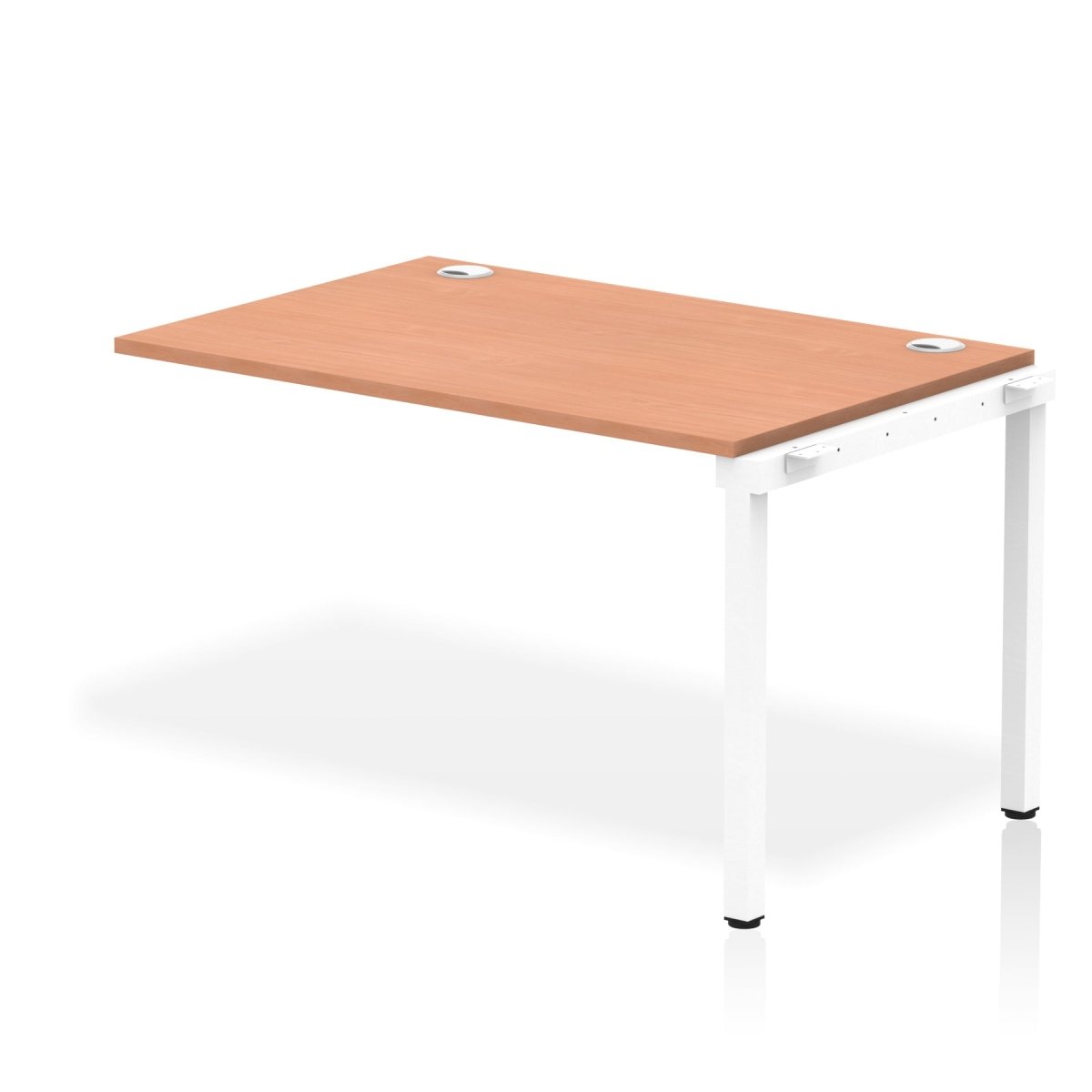 Office furniture impulse-single-row-bench-desk-ext-kit Dynamic  Beech Desk Colour 120 Wide