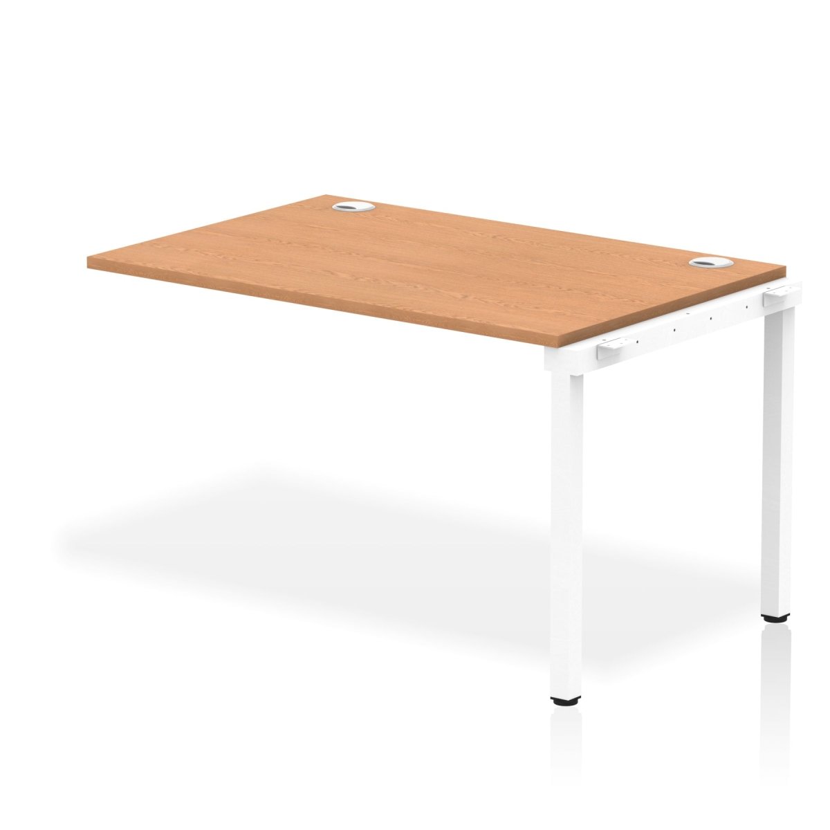 Office furniture impulse-single-row-bench-desk-ext-kit Dynamic  Oak Desk Colour 120 Wide