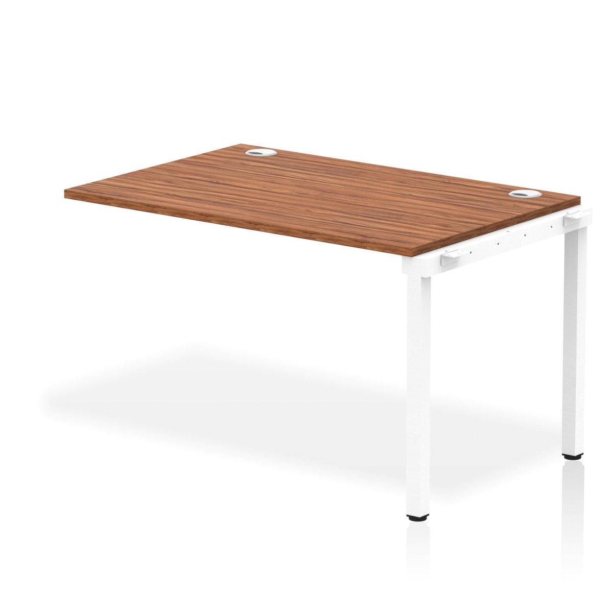 Office furniture impulse-single-row-bench-desk-ext-kit Dynamic  Walnut Desk Colour 120 Wide