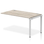 Office furniture impulse-single-row-bench-desk-ext-kit Dynamic  Grey Oak Desk Colour 140 Wide