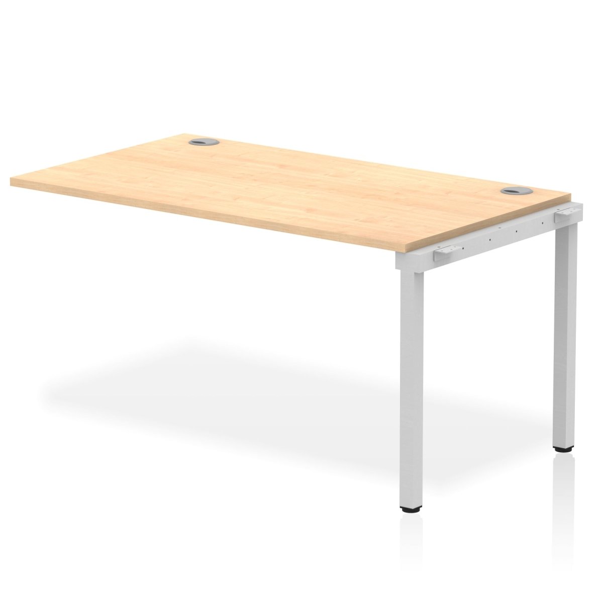 Office furniture impulse-single-row-bench-desk-ext-kit Dynamic  Maple Desk Colour 140 Wide