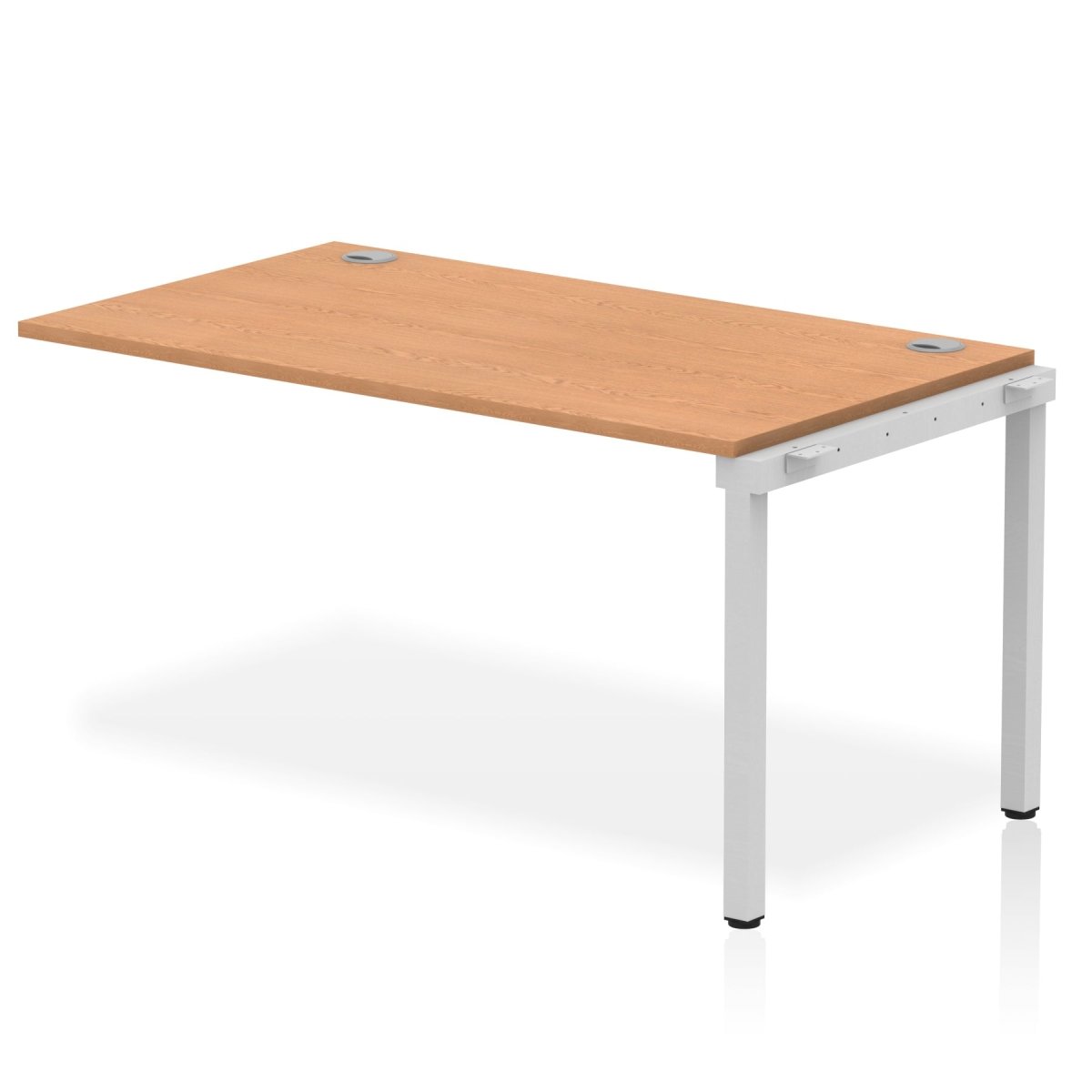 Office furniture impulse-single-row-bench-desk-ext-kit Dynamic  Oak Desk Colour 140 Wide
