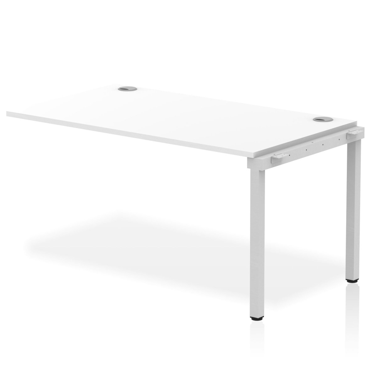 Office furniture impulse-single-row-bench-desk-ext-kit Dynamic  White Desk Colour 140 Wide