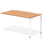 Office furniture impulse-single-row-bench-desk-ext-kit Dynamic  Oak Desk Colour 140 Wide