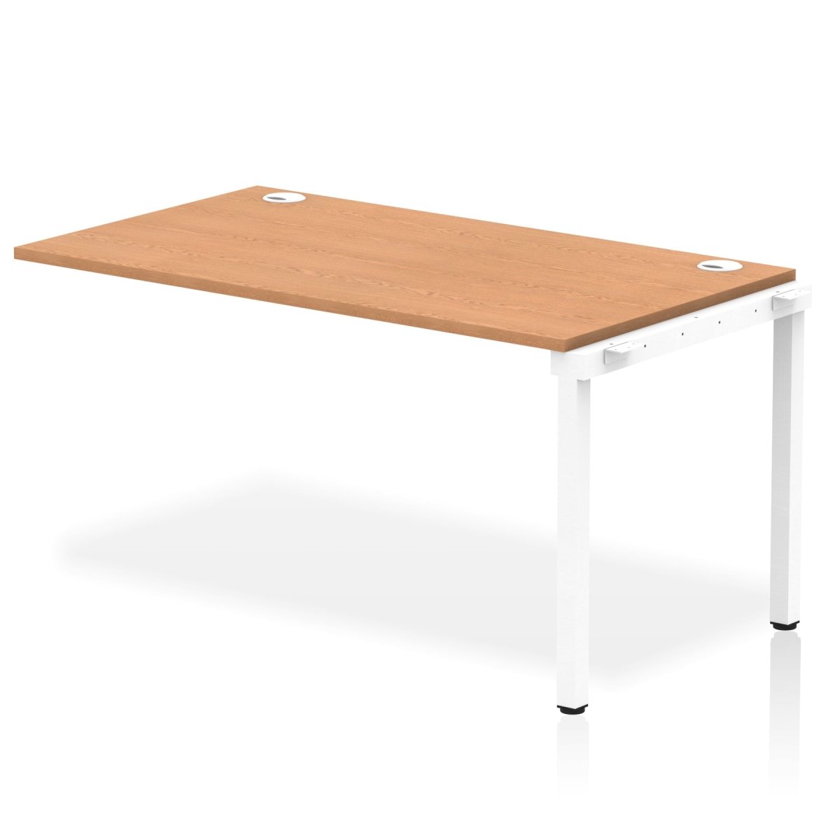 Office furniture impulse-single-row-bench-desk-ext-kit Dynamic  Oak Desk Colour 140 Wide