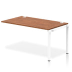 Office furniture impulse-single-row-bench-desk-ext-kit Dynamic  Walnut Desk Colour 140 Wide