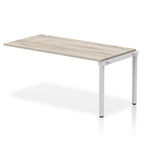 Office furniture impulse-single-row-bench-desk-ext-kit Dynamic  Grey Oak Desk Colour 160 Wide