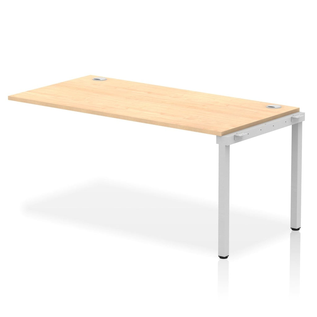 Office furniture impulse-single-row-bench-desk-ext-kit Dynamic  Maple Desk Colour 160 Wide