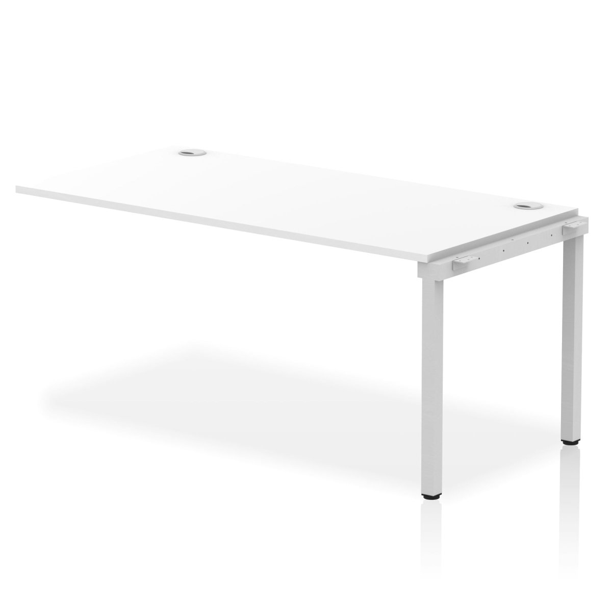 Office furniture impulse-single-row-bench-desk-ext-kit Dynamic  White Desk Colour 160 Wide