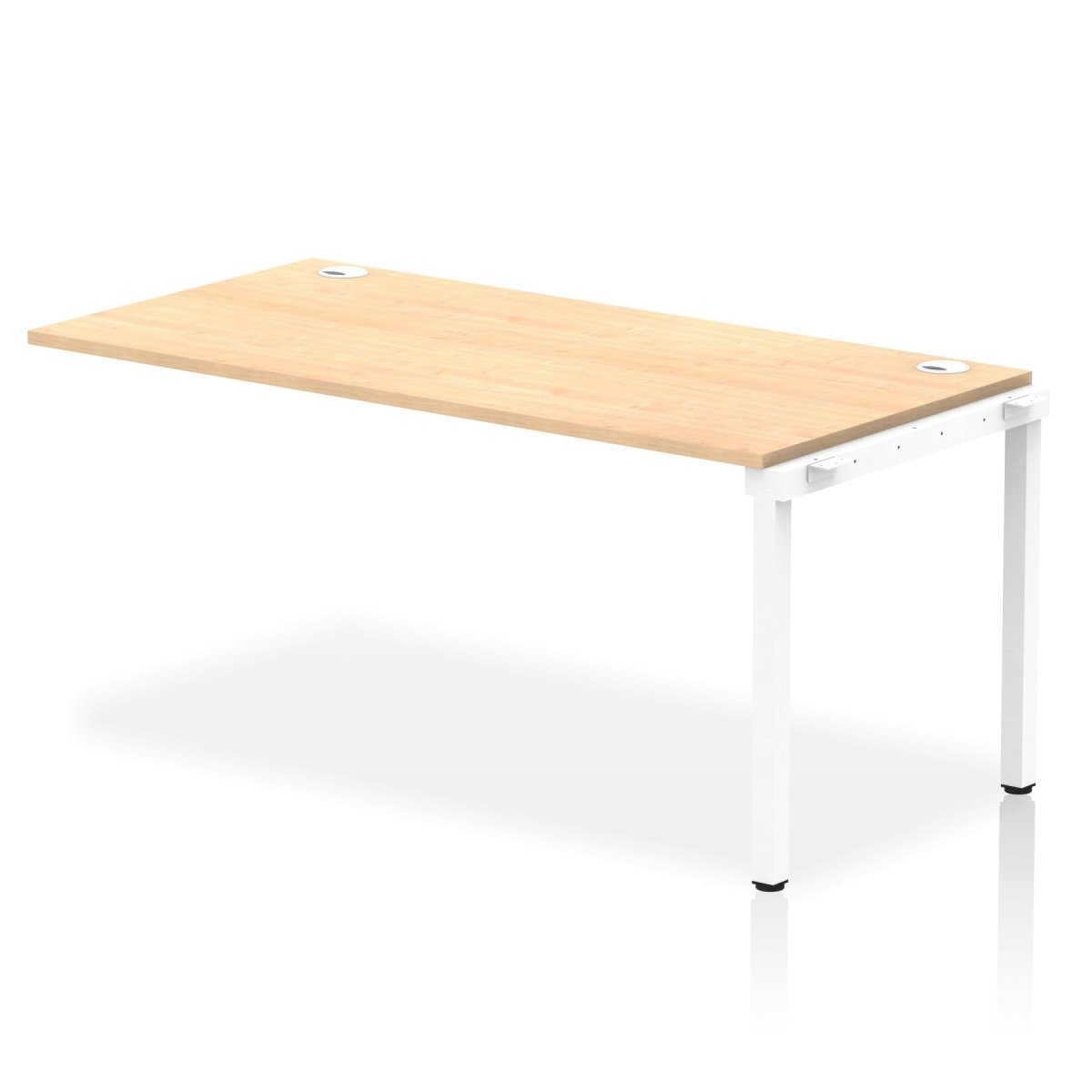 Office furniture impulse-single-row-bench-desk-ext-kit Dynamic  Maple Desk Colour 160 Wide