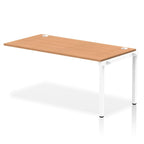 Office furniture impulse-single-row-bench-desk-ext-kit Dynamic  Oak Desk Colour 160 Wide