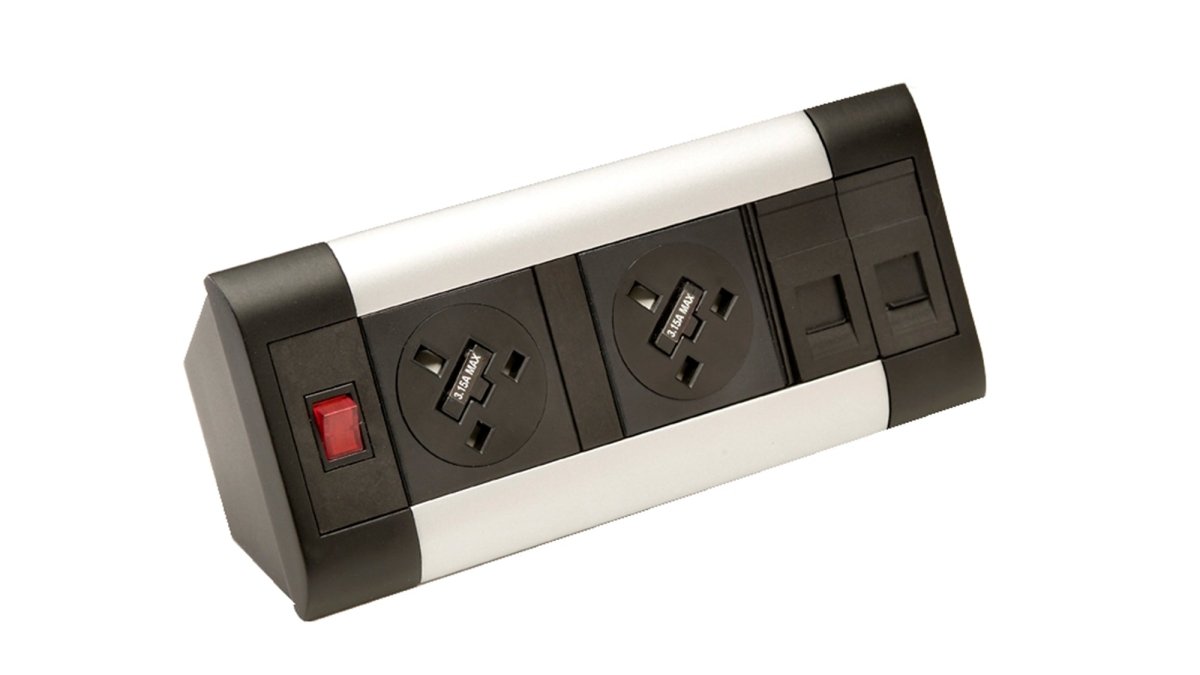impulse-desktop-module-2-x-3-15a-uk-sockets-1-x-neon-switch-1-x-500mm-lead-to-3-pole-connector-in-black Dynamic 