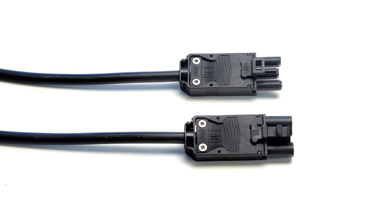 Sockets and Cable Leads Impusle Connector Lead 3 Pole Male to Female Connector