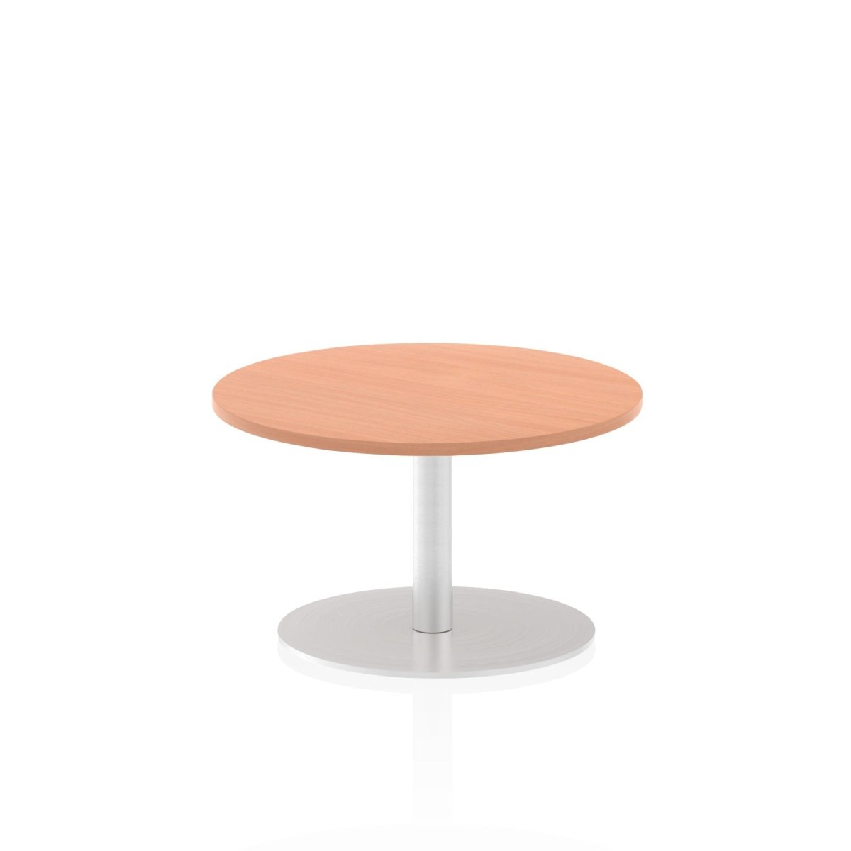 Office furniture italia-round-poseur-table Dynamic  Oak 60 Wide 725mm High