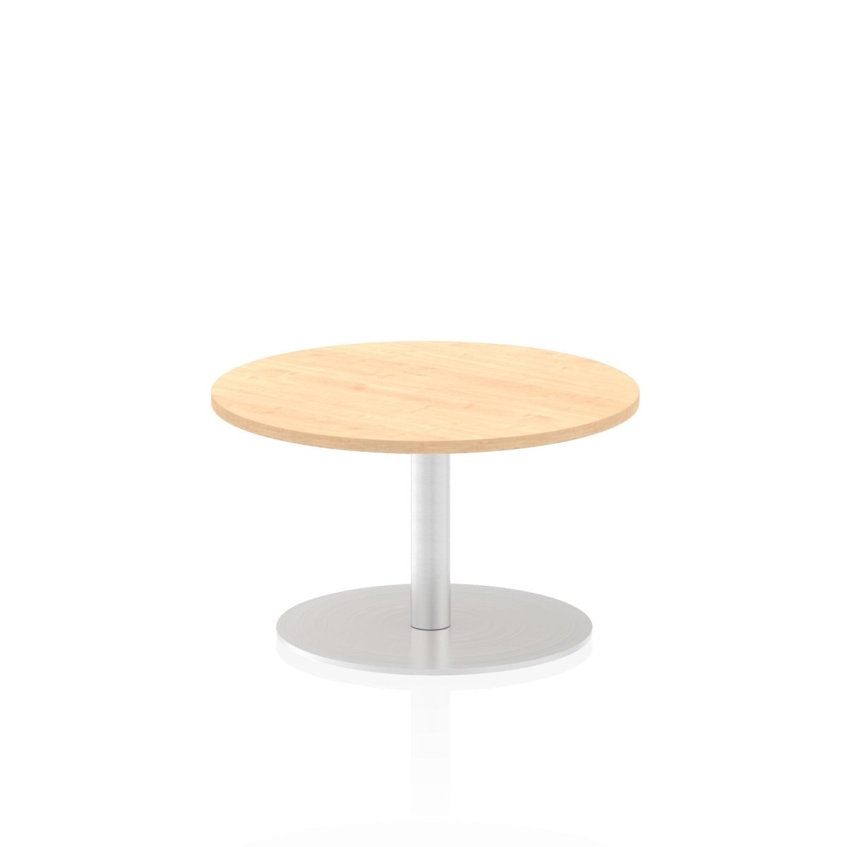 Office furniture italia-round-poseur-table Dynamic  Oak 100 Wide 725mm High