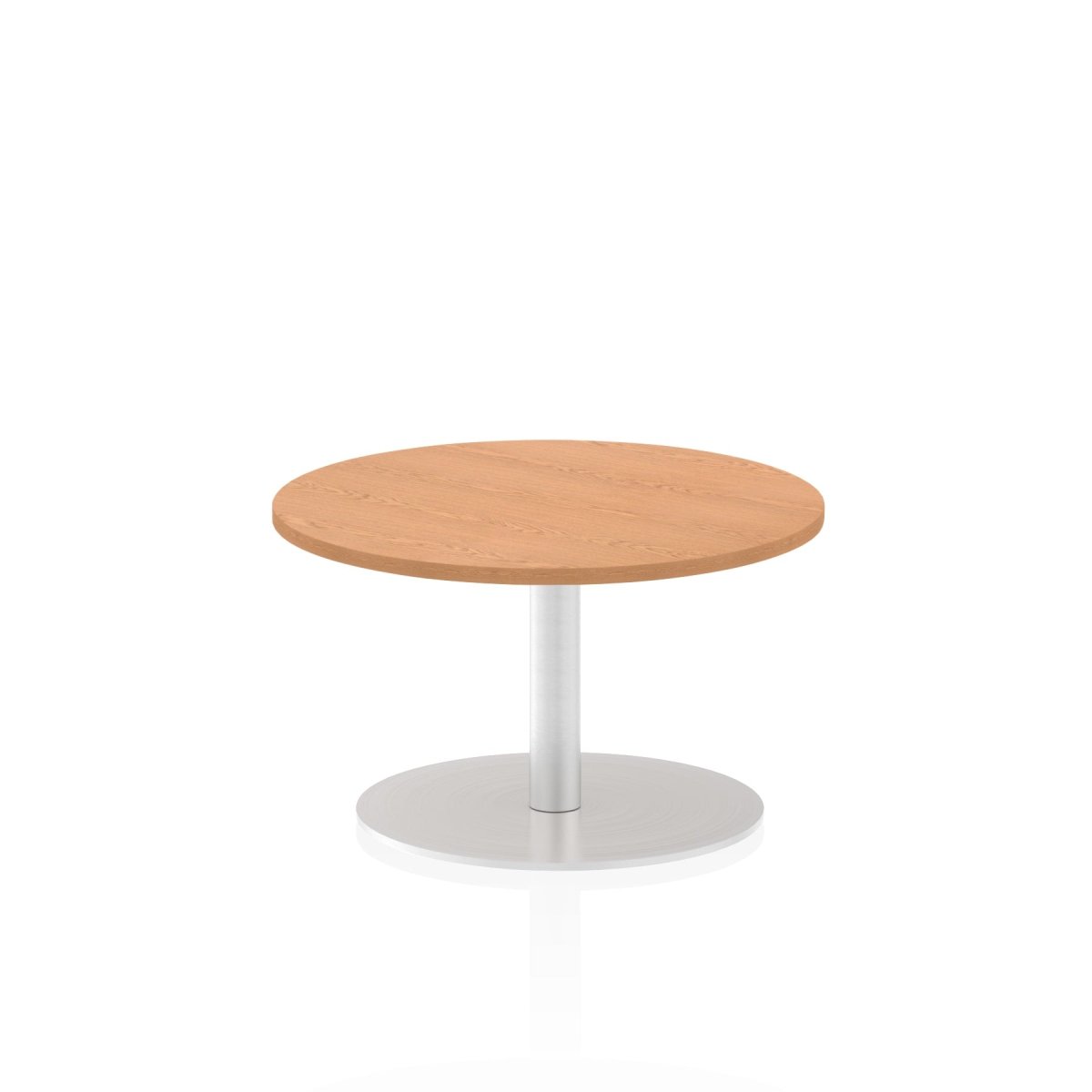 Office furniture italia-round-poseur-table Dynamic  Oak 120 Wide 725mm High