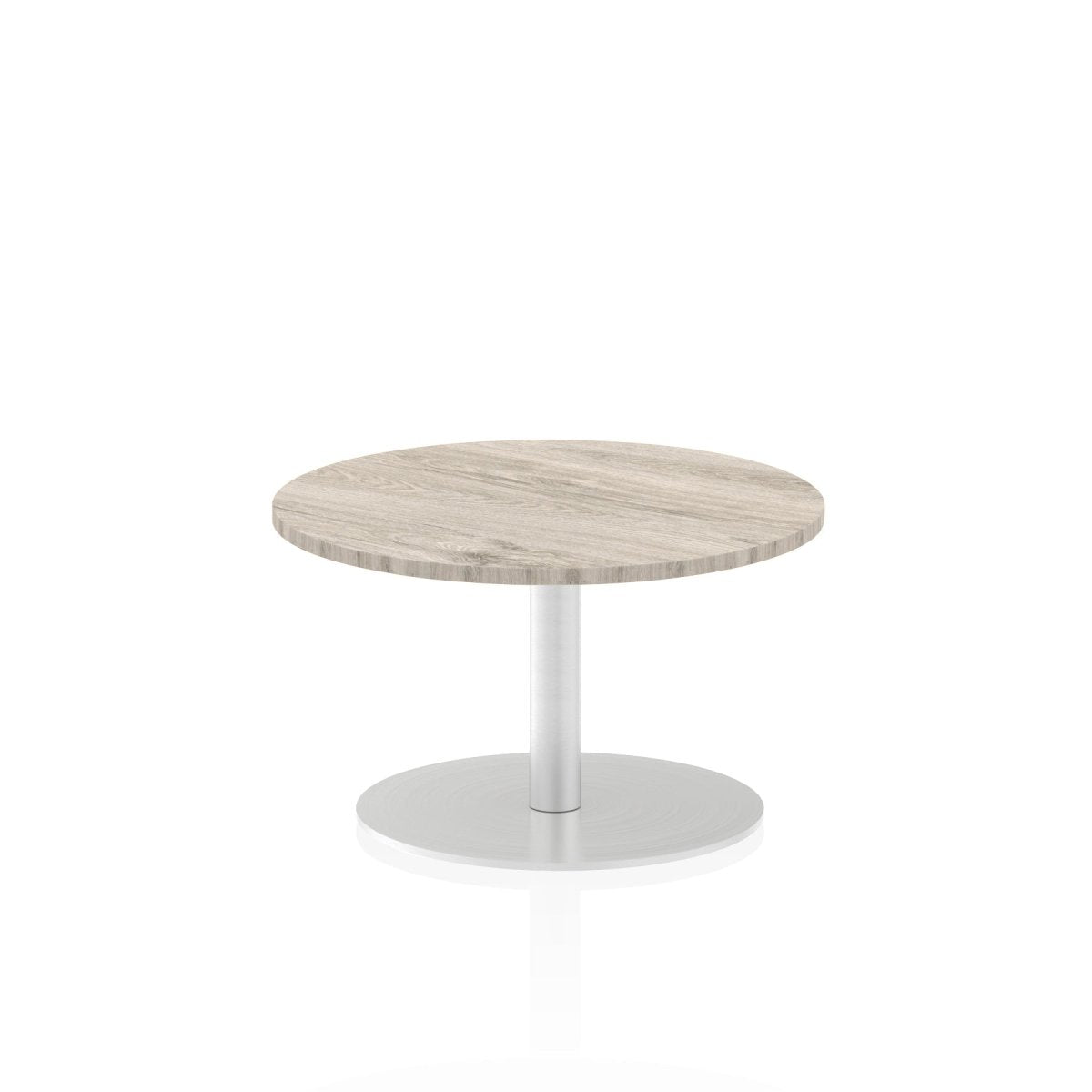 Office furniture italia-round-poseur-table Dynamic  Oak 80 Wide 725mm High
