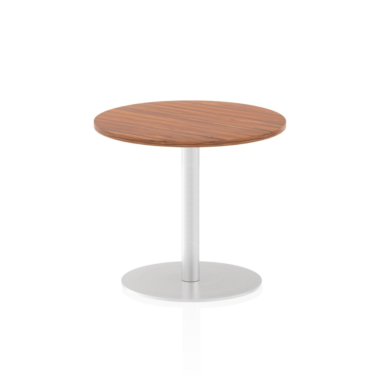 Office furniture italia-round-poseur-table Dynamic  Walnut 60 Wide 1145mm High