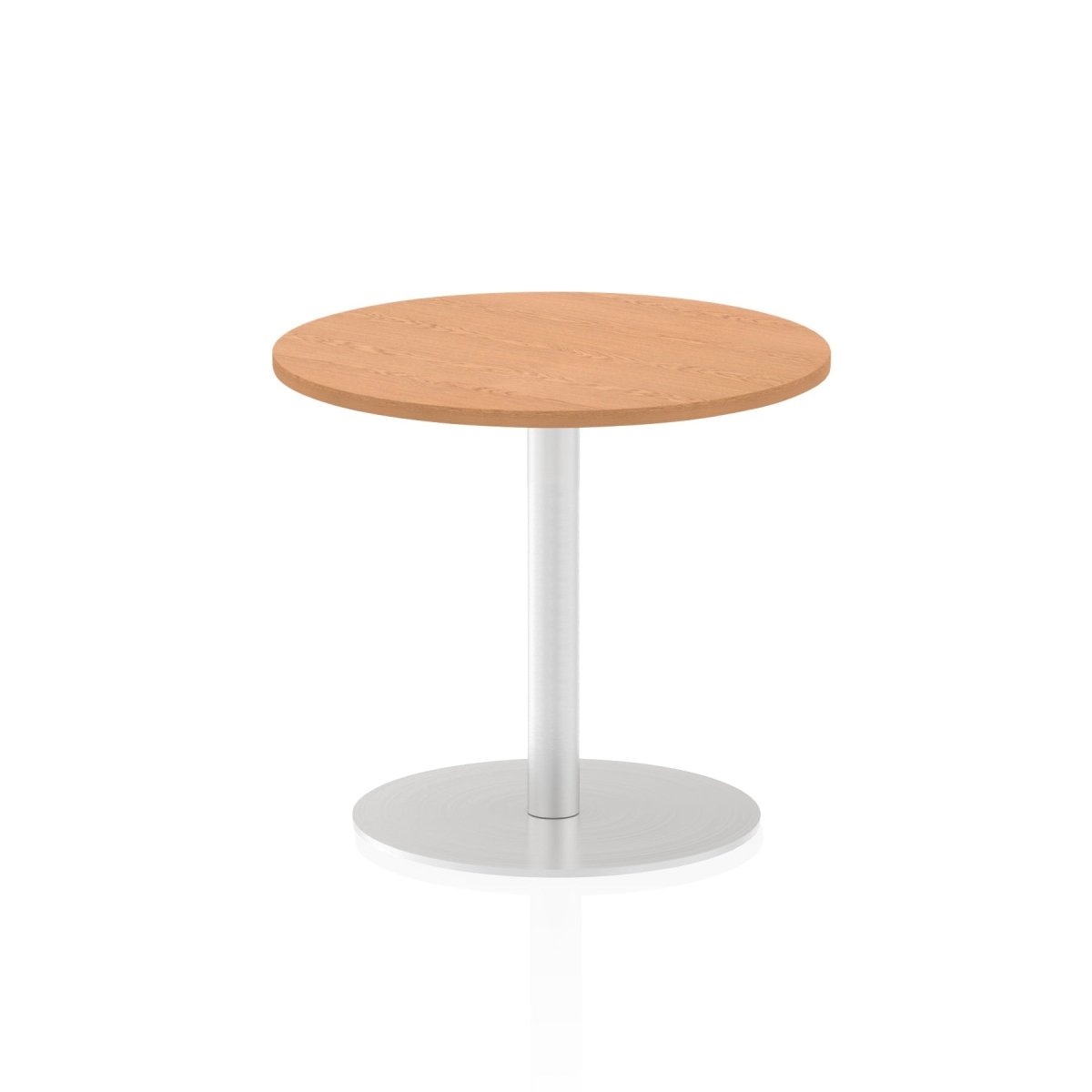 Office furniture italia-round-poseur-table Dynamic  Oak 120 Wide 1145mm High